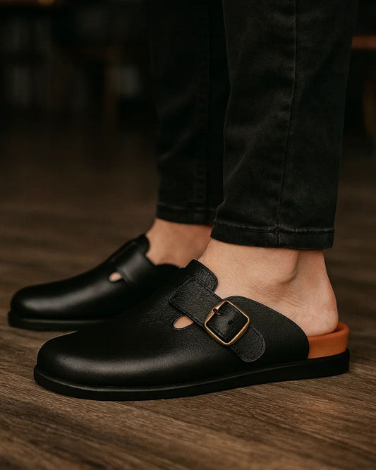 Premium Royal Leather Mule – Men’s Genuine Leather