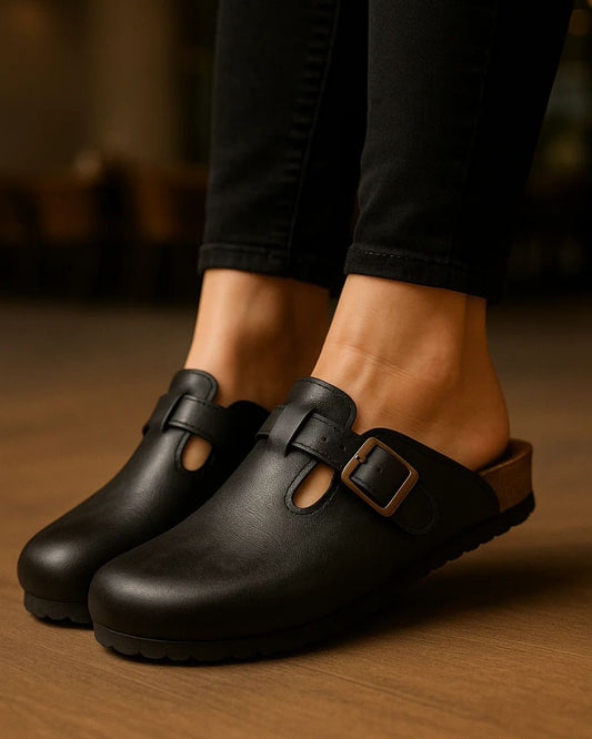 Genuine-Leather Clog