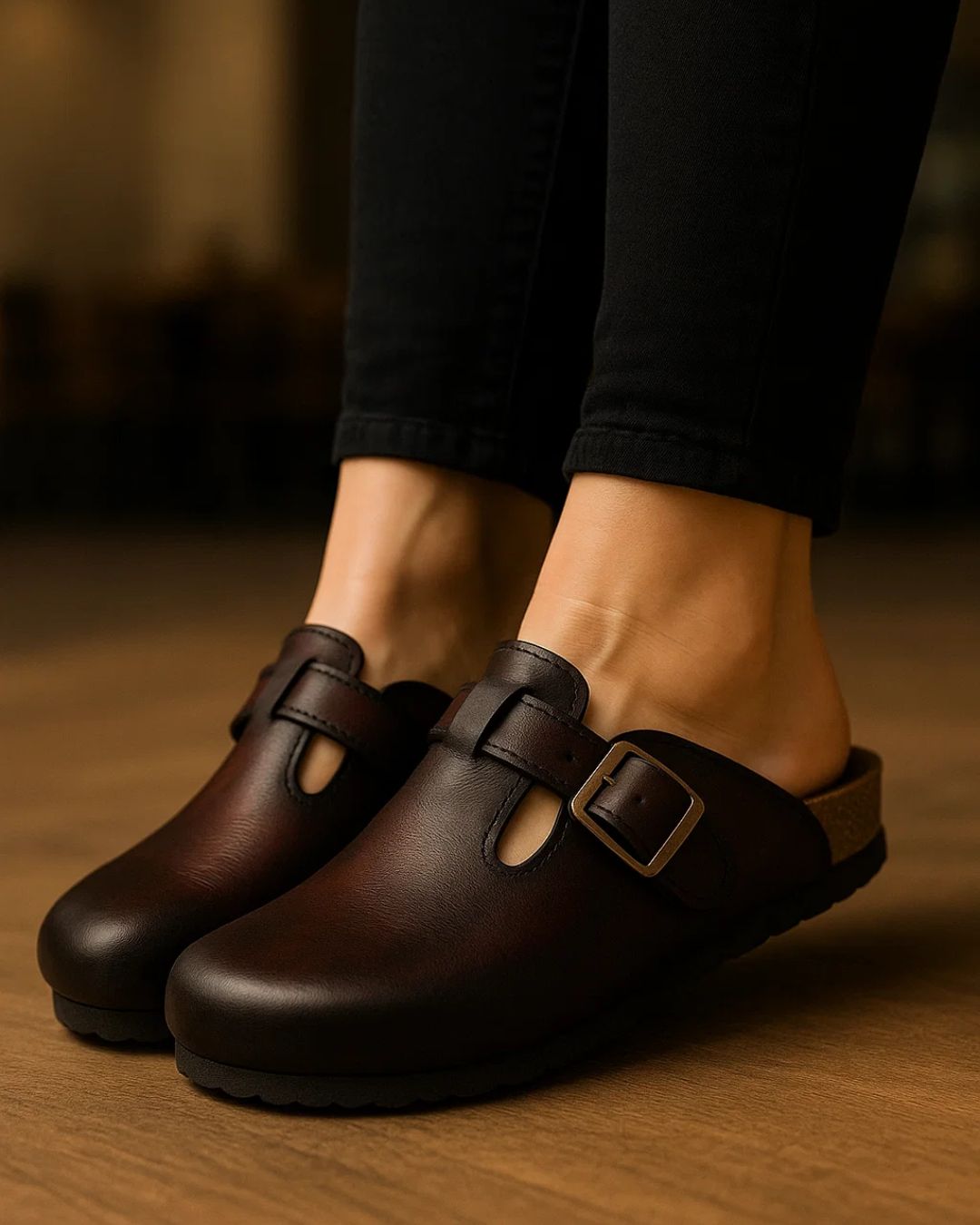 Handmade Genuine-Leather Clog